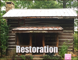 Historic Log Cabin Restoration  Maysville, North Carolina
